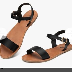 Womens 2 pair open toe sandals